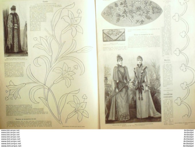 Journal + Patron Mode illustrée  1891 # 46 (with Pattern)