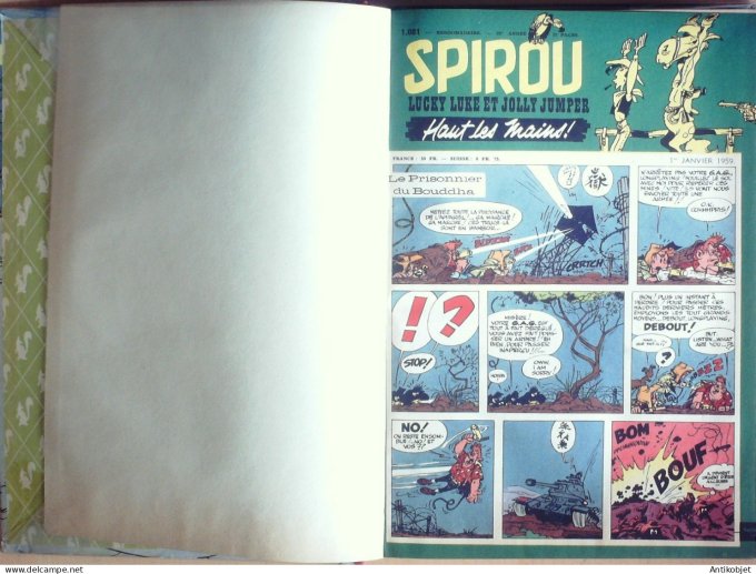 Album Spirou 70 Dupuis (n°1081-1091) 1959 (01-01 au 12-03) Eo complet