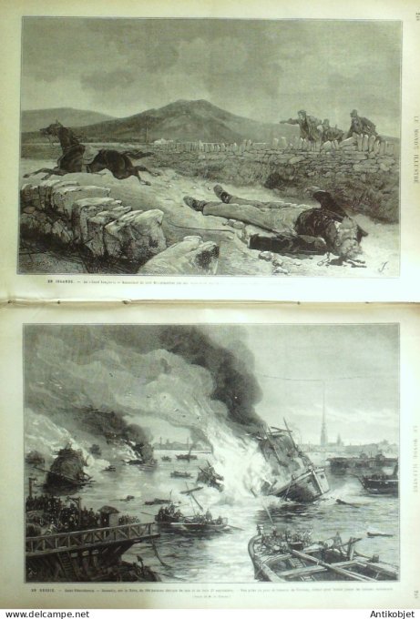 Le Monde illustré 1880 n°1230 Argentine Buenos-Aires St-Pétersbourg Okoma Monténégro Cattaro