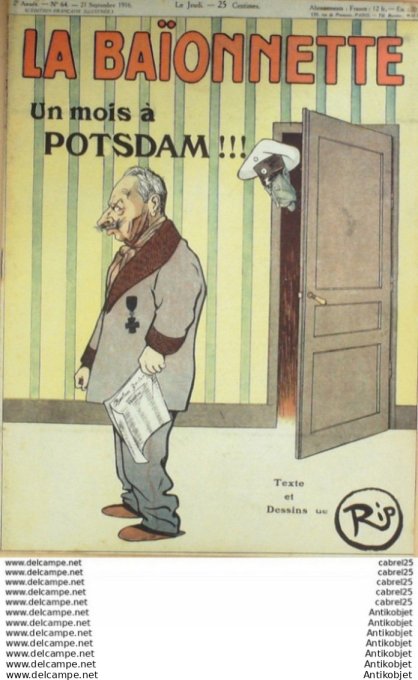 La Baionnette 1916 # 064 (Un Mois   Potsdam) Rip