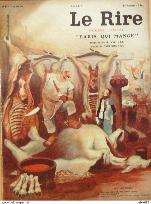 Le Rire 1931 n°647 Vallée La Vache qui Rit