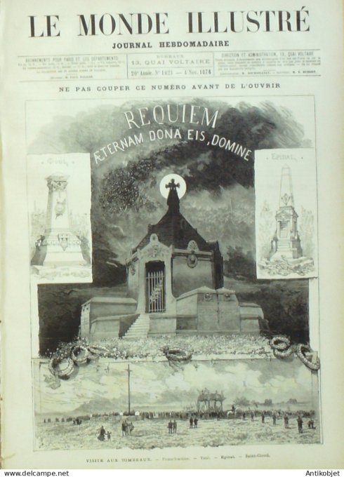 Le Monde illustré 1876 n°1021 Toul Epinal (88) Turquie Constantinople