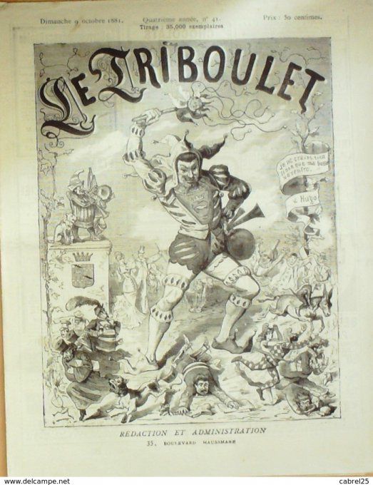 Le Triboulet 1881 n°41 DE LA BILLIAIS BLANC BLASS