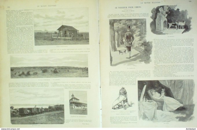 Le Monde illustré 1896 n°2055 Brest (29) Lorient (56) Madagascar Antserane Diego-Suarez
