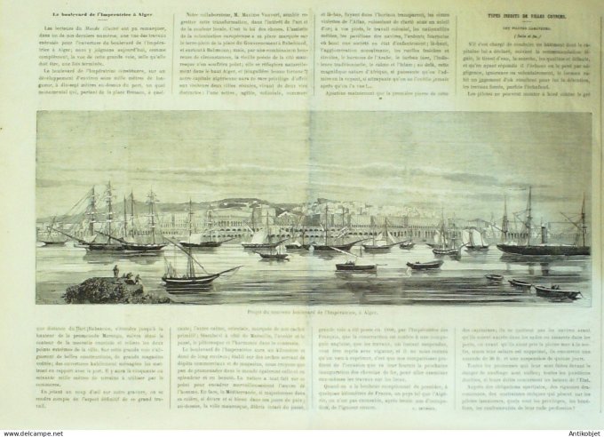 Le Monde illustré 1862 n°255 Mill-Spring Alger Mexique Types Limonadiers