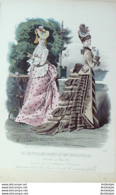 Journal des Dames Demoiselles 1873 # 1147 (Maison Plument)