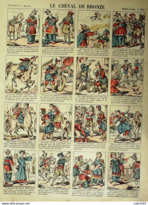 Le Cheval  de Bronze (Pellerin d'epinal)