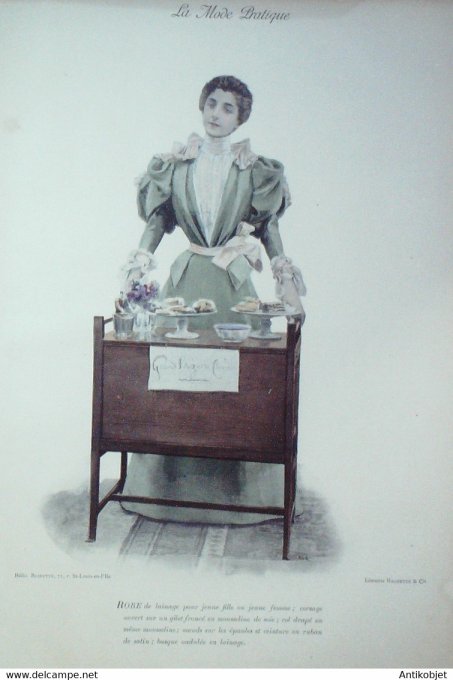 La Mode pratique 1896 # 45 Robe lainage