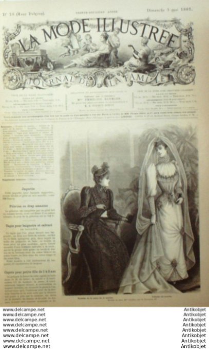 Journal + Patron Mode illustrée  1891 # 18 (with Pattern)