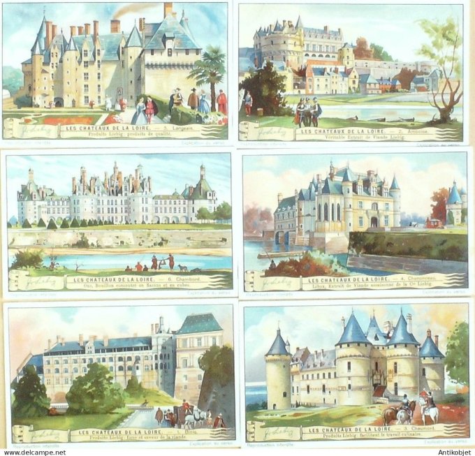 Chromo Liebig Sang 1272 Chateaux de la Loire (1933)