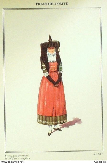 Auvergne-Rhône-Alpes Bresse (01) Fromagère Bressanne signé Dauzais XIXème