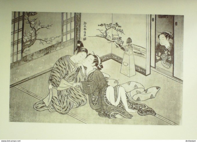 Estampe Japonaise scène érotique (Suzuki Harunobu 1724-1770)