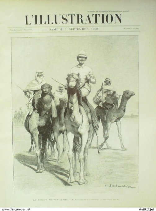 L'illustration 1900 n°3002 Algérie Ouargla mission Foureau-Lamy Japon mort de Geisha