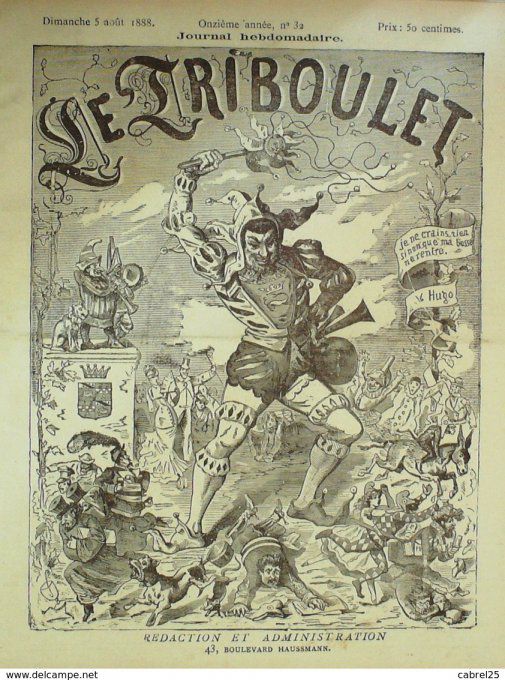 Le Triboulet 1888 n°32 VICTOR MARTIN CHASSEZAC BLASS ROLAND BARABANDY