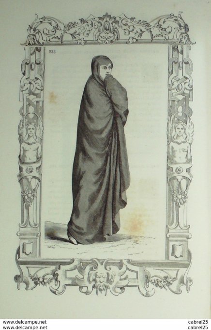 Italie PALERME Noble sicilienne à l'église 1859