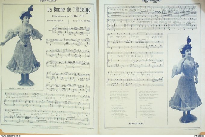 Paris qui chante 1905 n°119 Deval Giralduc Honoré L'Hespel Pouget Dalbret Martell