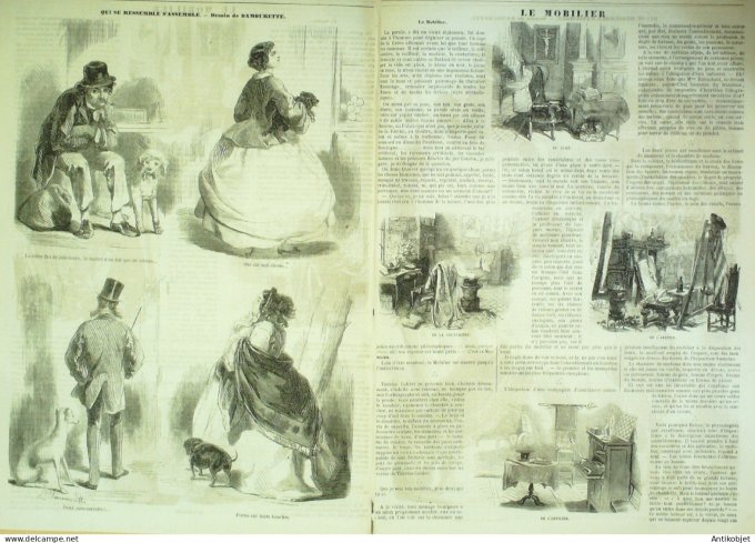 Le Monde illustré 1859 n° 86 Compiègne (60) Inde Calcutta (Martinique) St-Pierre