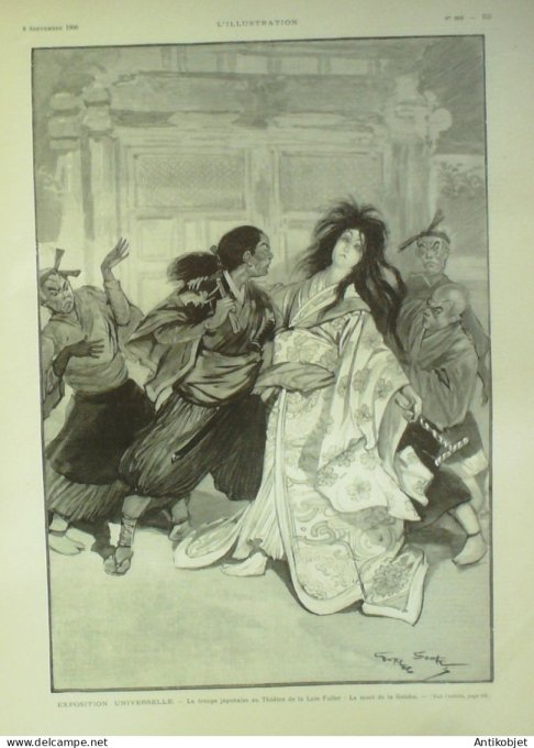 L'illustration 1900 n°3002 Algérie Ouargla mission Foureau-Lamy Japon mort de Geisha