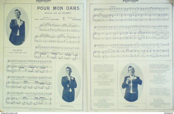 Paris qui chante 1905 n°119 Deval Giralduc Honoré L'Hespel Pouget Dalbret Martell