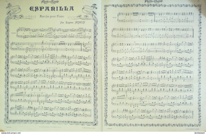 Paris qui chante 1905 n°119 Deval Giralduc Honoré L'Hespel Pouget Dalbret Martell