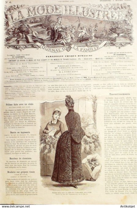 Mode illustree 1886 Lot de 10 journaux