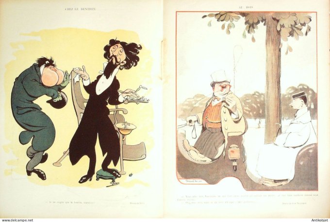 Le Rire 1903-05-30 #  17 Journal humoristique Ed.Originale Chez le Dentiste
