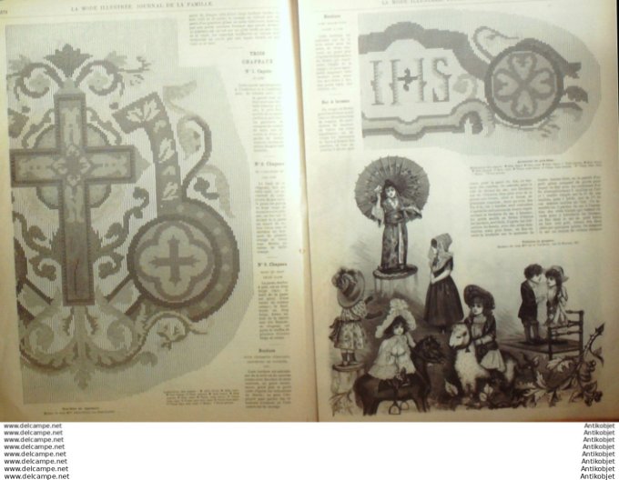 Journal + Patron Mode illustrée  1891 # 48 (with Pattern)