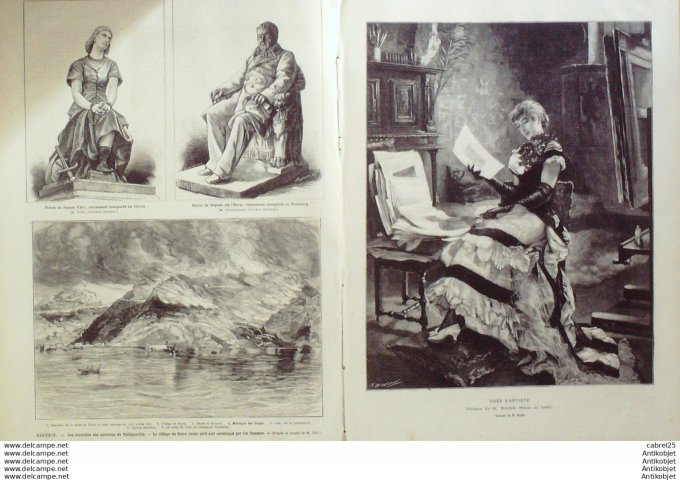 Le Monde illustré 1881 n°1277 Vienne (38) Algérie Philippeville Stora Neubourg (27) Crotoy (80) Tuni