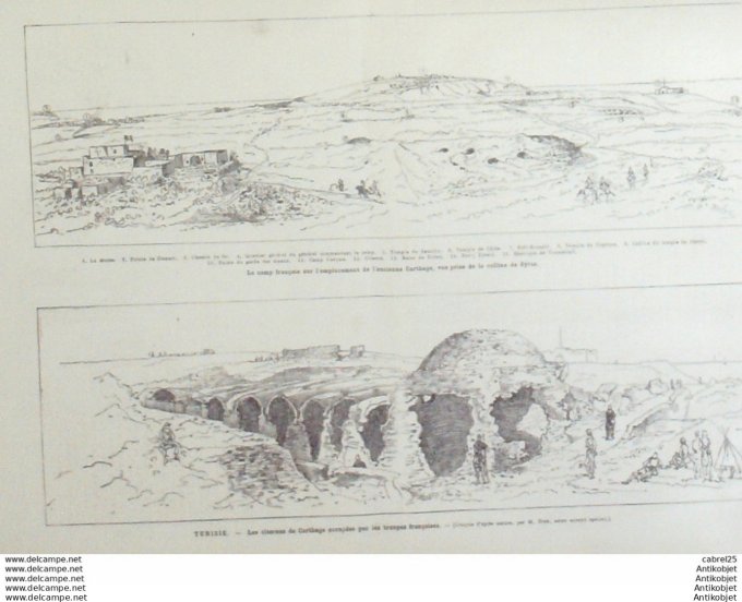 Le Monde illustré 1881 n°1277 Vienne (38) Algérie Philippeville Stora Neubourg (27) Crotoy (80) Tuni