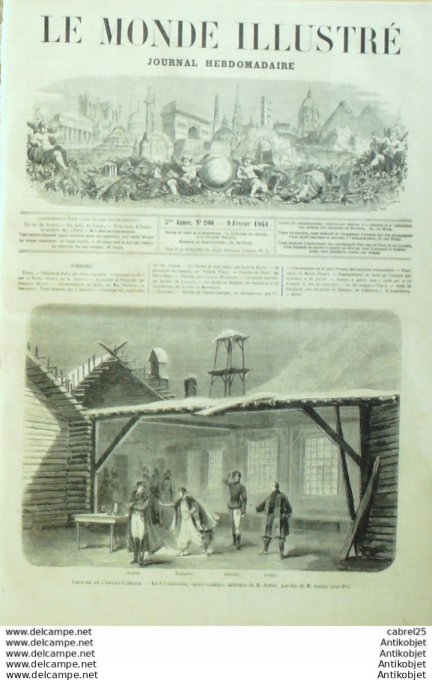 Le Monde illustré 1861 n°200 Italie Gaête Piémont François II Danemark Schleswig Holstein Lauenbourg