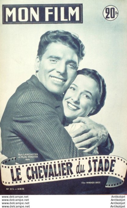 Le chevalier Du Stade Burt Lancaster Phyllis Thaxter Steve Cochran