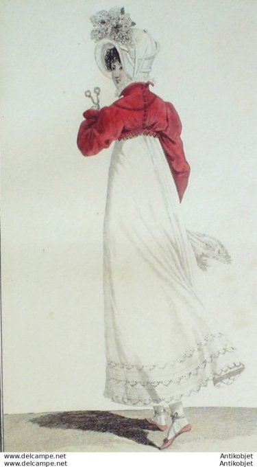 Costume Parisien 1812 # 1221 Robe perkale