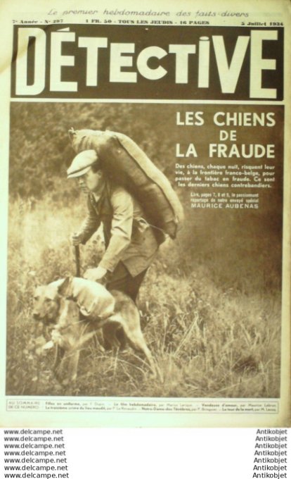 Détective 1934 # 297 Montpellier Sèvres Tours Rennes