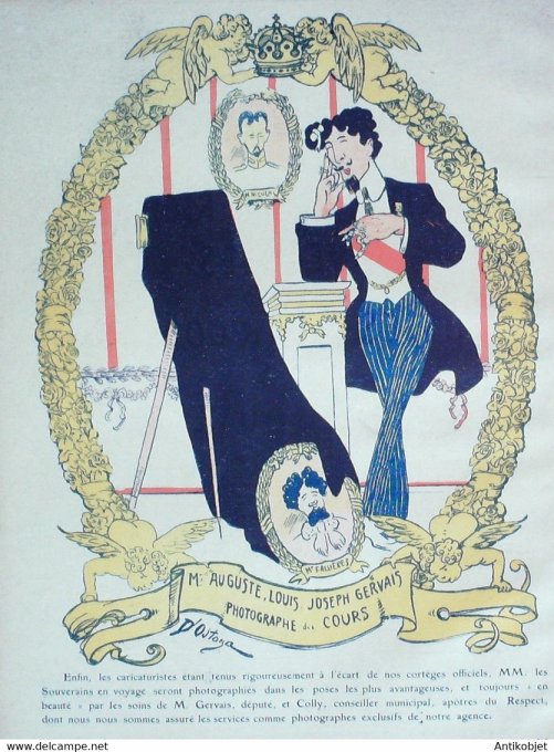 L'Assiette au beurre 1908 # 384 Agences de voyages économiques pour Souverains Ostoya