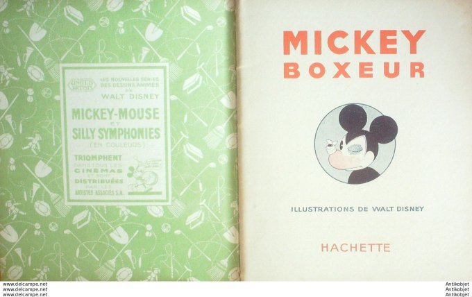 Walt Disney Mickey Boxeur # 4 Edit Hachette Eo 1932