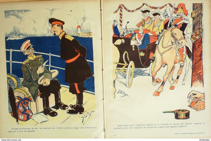 L'Assiette au beurre 1908 # 384 Agences de voyages économiques pour Souverains Ostoya