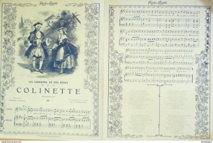 Paris qui chante 1905 n°120 Muffat Thibaud Muffat Davière Limat Rictus Dranem