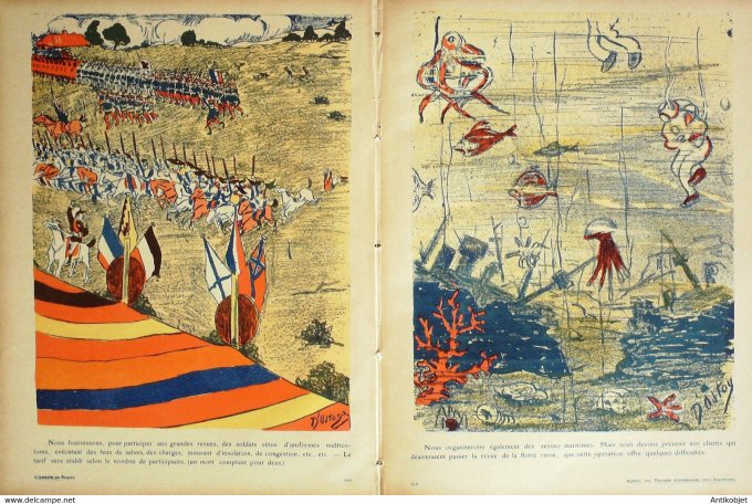 L'Assiette au beurre 1908 # 384 Agences de voyages économiques pour Souverains Ostoya