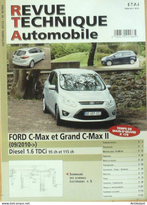 Revue Tech. Automobile 2012 n°B764 Ford C-Max II