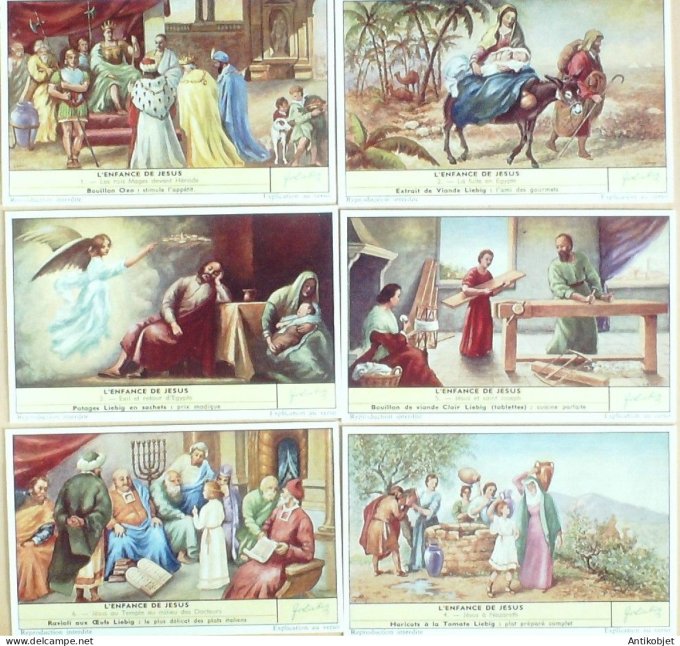 Chromo Liebig Sang 1667 L'enfance de Jesus (1957)