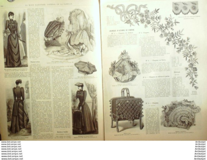 Journal + Patron Mode illustrée  1891 # 40 (with Pattern)