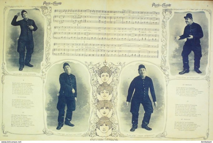 Paris qui chante 1903 #24 Dranem Laly Polin Judic Bordaud Beretta Bonnaud