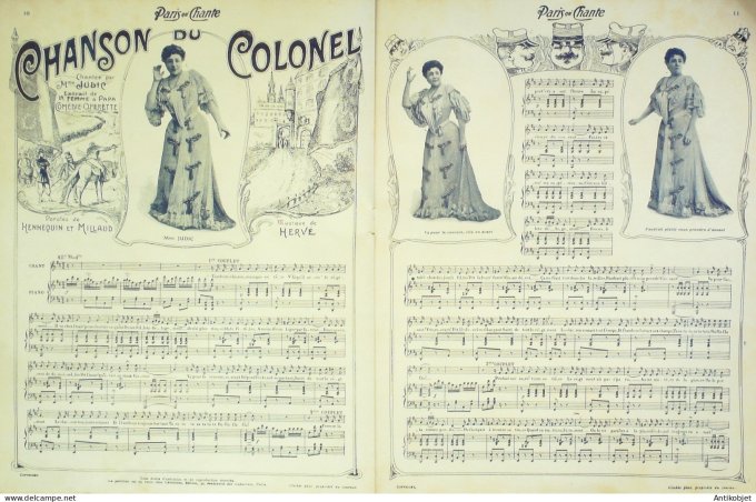 Paris qui chante 1903 #24 Dranem Laly Polin Judic Bordaud Beretta Bonnaud