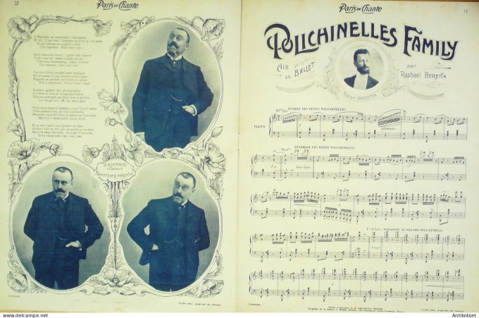 Paris qui chante 1903 #24 Dranem Laly Polin Judic Bordaud Beretta Bonnaud
