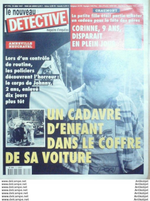 Détective 1997 # 770 Riom Colmar Metz Toul Colombes Castres Besançon Argenteui