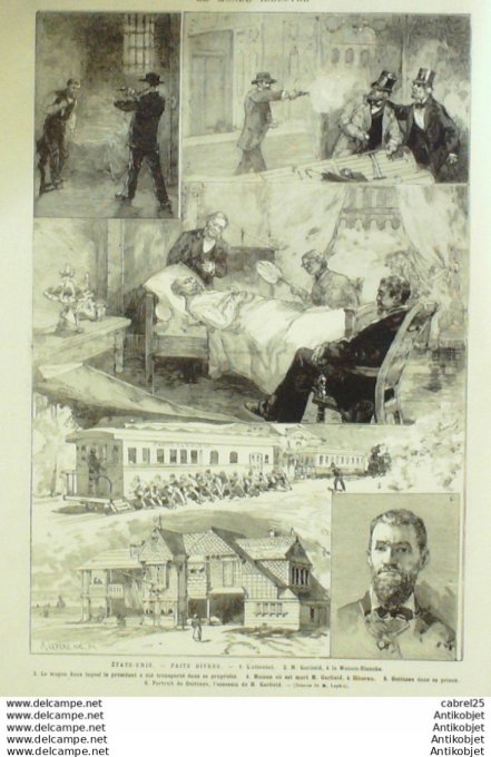 Le Monde illustré 1881 n°1279 Algérie Geryville Sidi Cheik Khedive Suisse Elm Tschingelberg Usa Ches