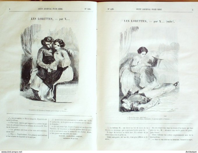 Petit journal pour Rire 1864 # 526 Croquis militaires Randon