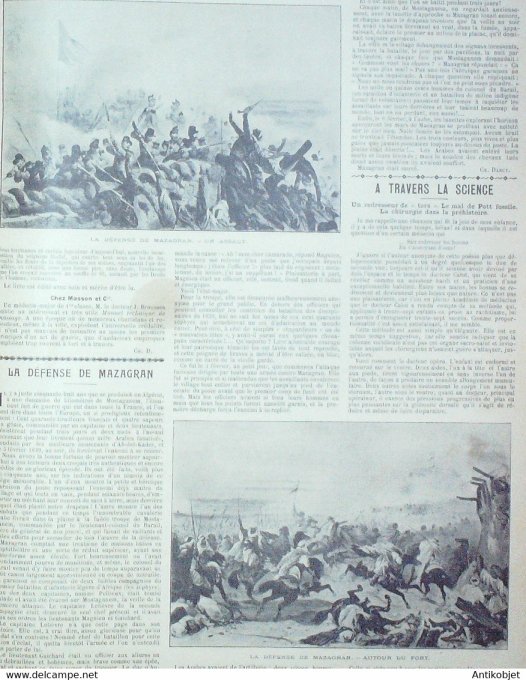 Soleil du Dimanche 1897 n° 6 comte Mouraview Château Malmaison Inde famine