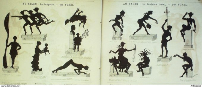 La Caricature 1886 #336 Armée de PAris Tiret-Bognet Rabelais Robida Job Sorel