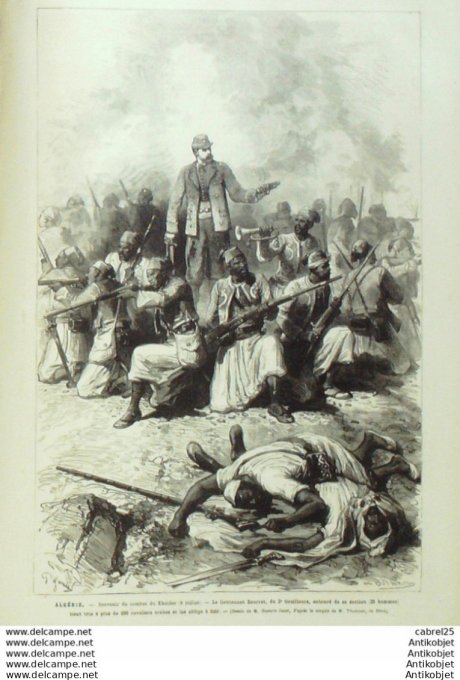 Le Monde illustré 1881 n°1279 Algérie Geryville Sidi Cheik Khedive Suisse Elm Tschingelberg Usa Ches